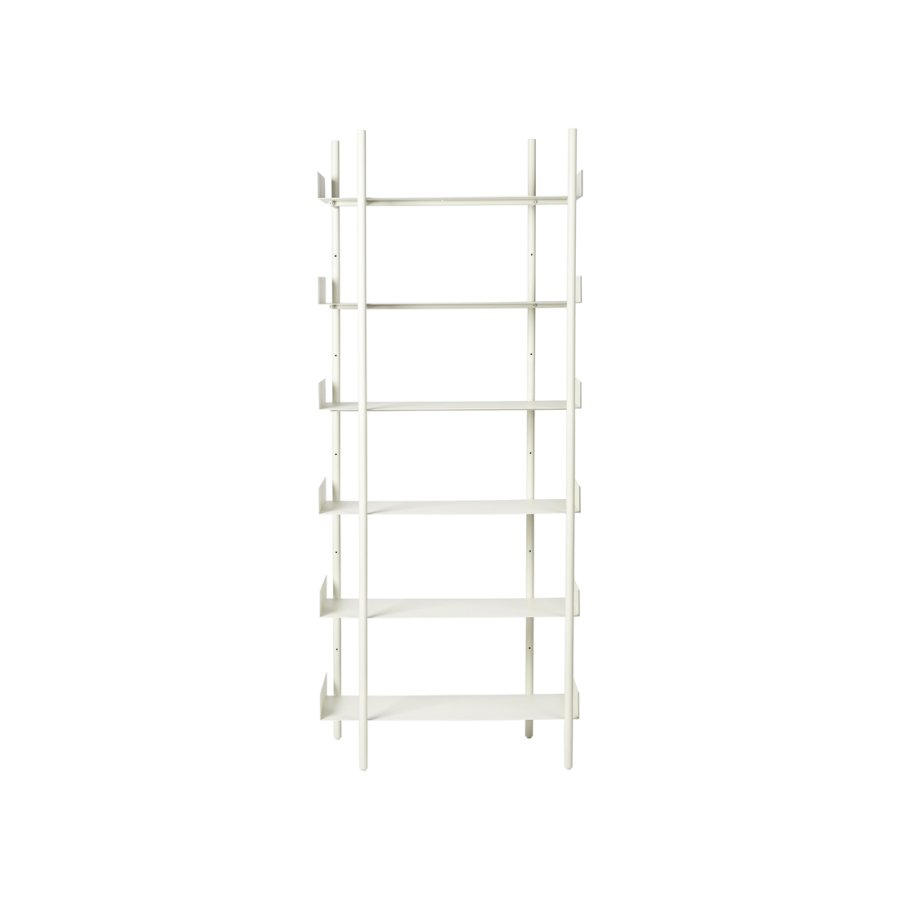 BROSTE COPENHAGEN Nobuko Extra hohe Beine zum Bau Ihres eigenen Bücherregals – weißes Eisen (2er-Set)