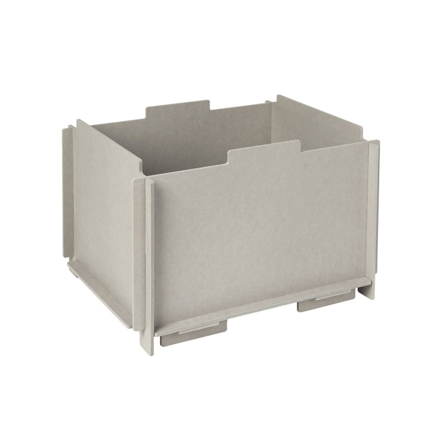 BROSTE COPENHAGEN Stacie Aufbewahrungsbox, stapelbar – graues MDF (34x44)