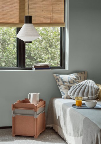 BROSTE COPENHAGEN Stacie Aufbewahrungsbox, stapelbar – braunes MDF (34 x 44)