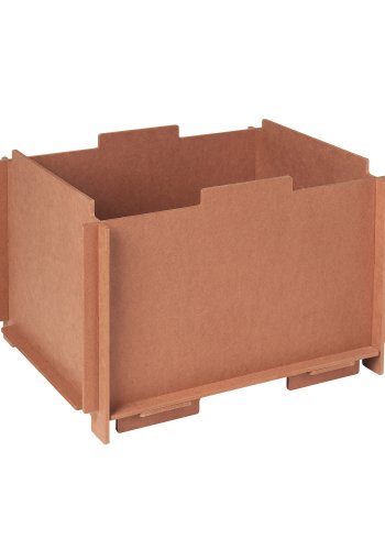 BROSTE COPENHAGEN Stacie Aufbewahrungsbox, stapelbar – braunes MDF (34 x 44)