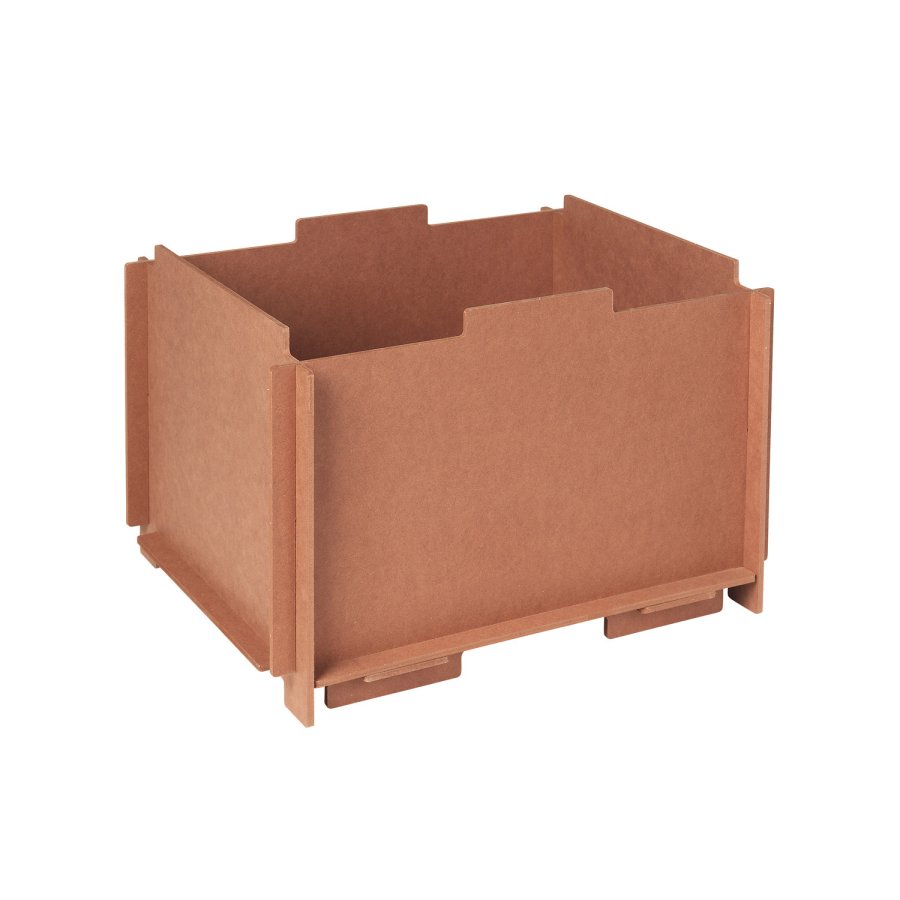 BROSTE COPENHAGEN Stacie Aufbewahrungsbox, stapelbar – braunes MDF (34 x 44)