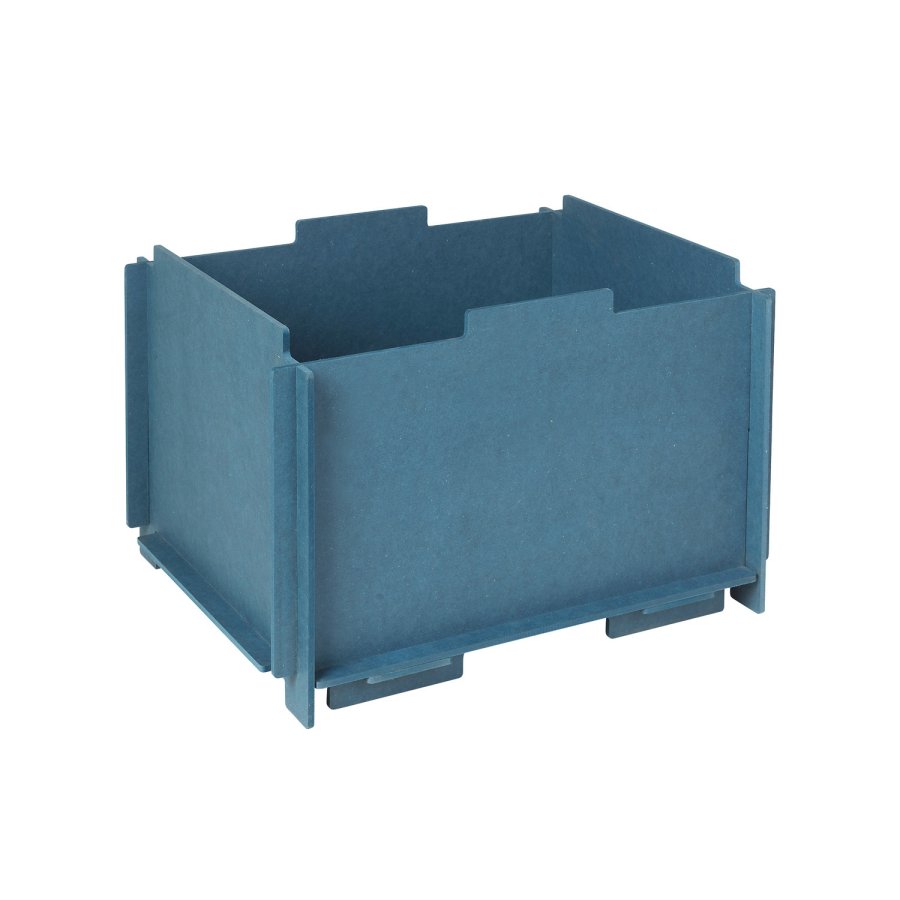 BROSTE COPENHAGEN Stacie Aufbewahrungsbox, stapelbar – blaues MDF (34 x 44)