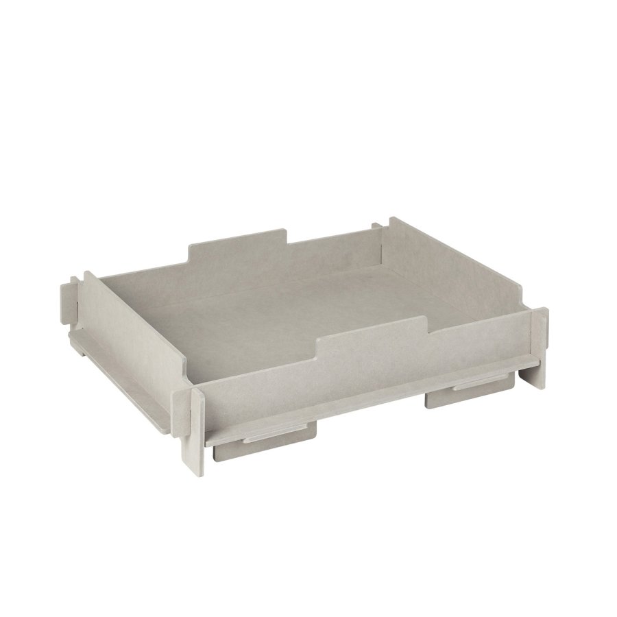 BROSTE COPENHAGEN Stacie Tablett, stapelbar – graues MDF (34x44)