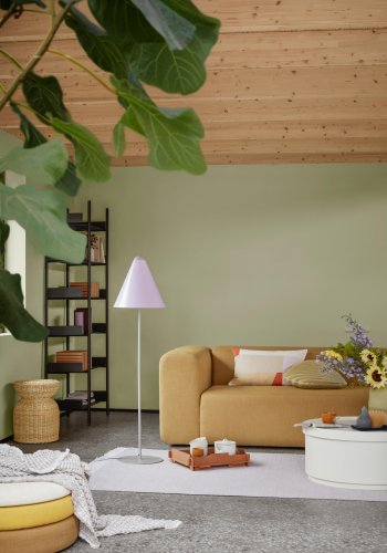 BROSTE COPENHAGEN Stacie Tablett, stapelbar – braunes MDF (34x44)