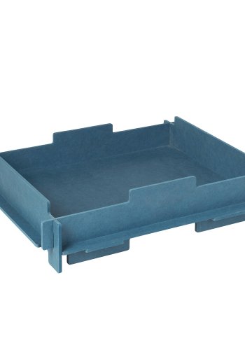 BROSTE COPENHAGEN Stacie Tablett, stapelbar – blaues MDF (34x44)