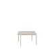 BROSTE COPENHAGEN Elaine sidebord, firkantet - off white ask finer og metall (54x54)