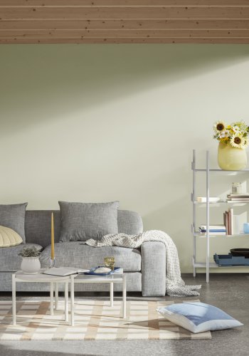 BROSTE COPENHAGEN Elaine salongbord, rektangulrt - off white ask finer og metall (100x45)