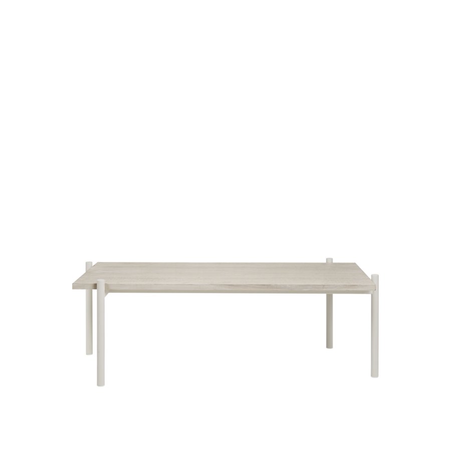 BROSTE COPENHAGEN Elaine salongbord, rektangulrt - off white ask finer og metall (100x45)