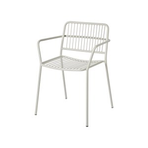 BROSTE COPENHAGEN Eden havestol, m. armln - beige gr stl