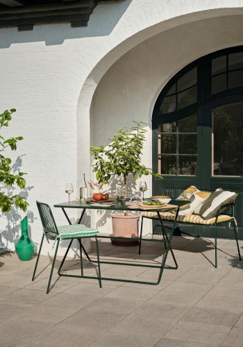 BROSTE COPENHAGEN Eden hagebord, rektangulrt - skogsgrnt stl (120x70)