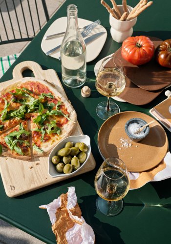 BROSTE COPENHAGEN Eden hagebord, rektangulrt - skogsgrnt stl (120x70)