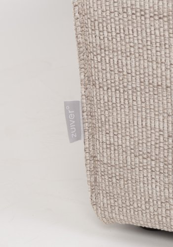 ZUIVER Bor 2,5-seters sofa - latte polyester og tre