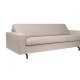 ZUIVER Jean 2,5-seters sofa - latte polyester og stl