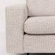 ZUIVER Jean 2,5-seters sofa - latte polyester og stl