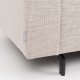 ZUIVER Jean 2,5-seters sofa - latte polyester og stl