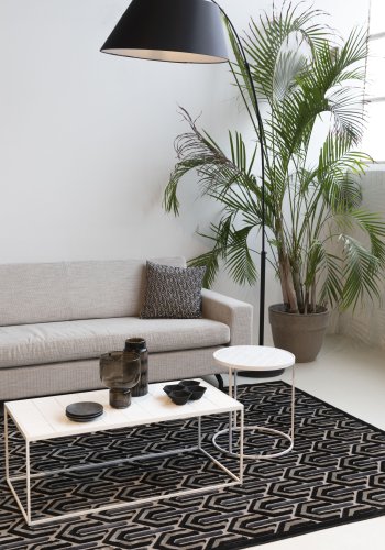 ZUIVER Jean 2,5-seters sofa - latte polyester og stl