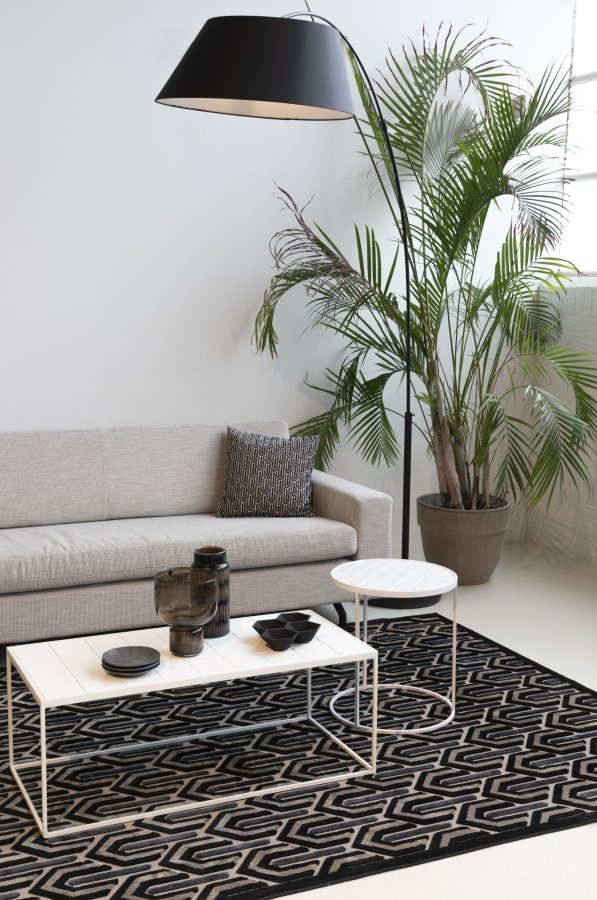 ZUIVER Jean 2,5-seters sofa - latte polyester og stl