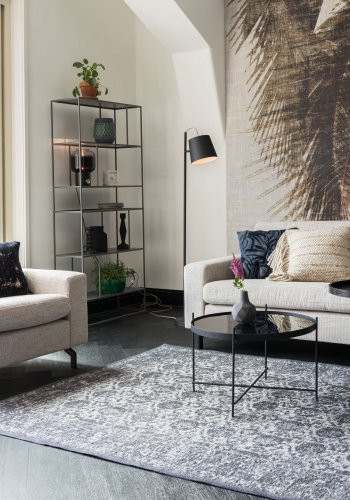 ZUIVER Jean 2,5-seters sofa - latte polyester og stl