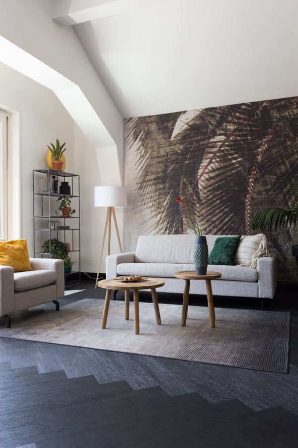 ZUIVER Jean 2,5-seters sofa - latte polyester og stl