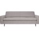 ZUIVER Jean 2,5-seters sofa - gr polyester og stl