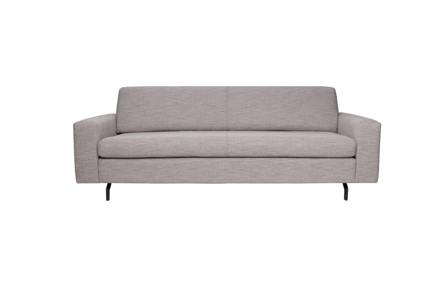 ZUIVER Jean 2,5-seters sofa - gr polyester og stl