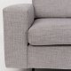 ZUIVER Jean 2,5-seters sofa - gr polyester og stl