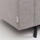ZUIVER Jean 2,5-seters sofa - gr polyester og stl