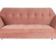 DUTCHBONE Kate 2-seters sofa - rosa leire flyelsstoff og svart jern