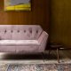 DUTCHBONE Kate 2-seters sofa - rosa leire flyelsstoff og svart jern