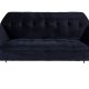 DUTCHBONE Kate 2-seters sofa - dypbl flyelsstoff og svart jern