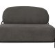 WHITE LABEL LIVING Polly sofa - grtt stoff og strykejern