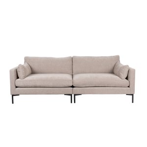 ZUIVER Sommer 3-personers sofa - latte polyester og stl