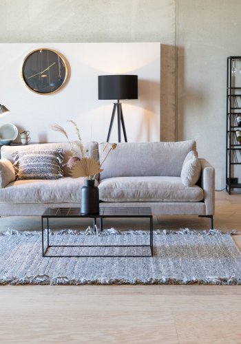 ZUIVER Sommer 3-seters sofa - latte polyester og stl