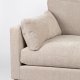 ZUIVER Summer 4,5-Sitzer-Sofa – Latte-Polyester und Stahl
