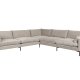 ZUIVER Sommer 7-seters hjrnesofa - lamell polyester og stl