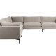 ZUIVER Sommer 7-seters hjrnesofa - lamell polyester og stl