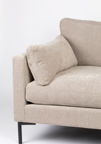 ZUIVER Sommer 7-seters hjrnesofa - lamell polyester og stl