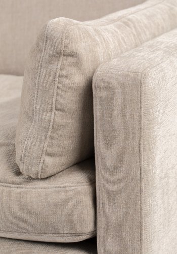 ZUIVER Sommer 7-seters hjrnesofa - lamell polyester og stl