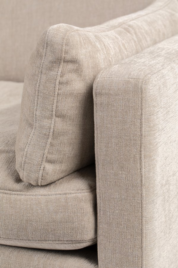 ZUIVER Sommer 7-seters hjrnesofa - lamell polyester og stl