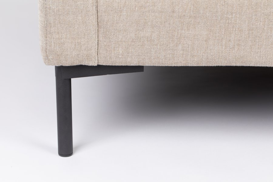 ZUIVER Sommer 7-seters hjrnesofa - lamell polyester og stl