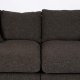 ZUIVER Sense 3 pers. sofa - espressostoff og svart polypropylen