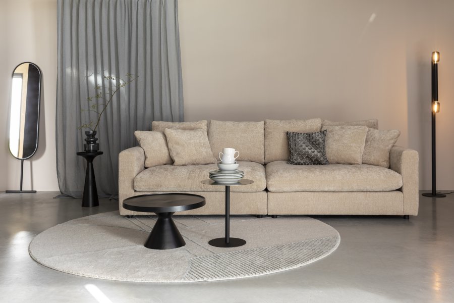 ZUIVER Sense 3-manns sofa - naturlig myk polyester og plast