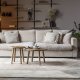 ZUIVER Sense 3-manns sofa - naturlig myk polyester og plast