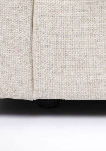 ZUIVER Sense 3-manns sofa - krem polyester og plast