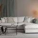 ZUIVER Sense 3-manns sofa - krem polyester og plast