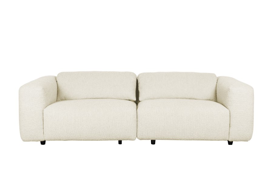 ZUIVER Wings 3-seters sofa - naturlig polyester og tre