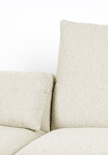 ZUIVER Wings 3-seters sofa - naturlig polyester og tre