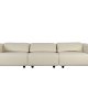 ZUIVER Wings 4,5-manns sofa - naturlig polyester og tre
