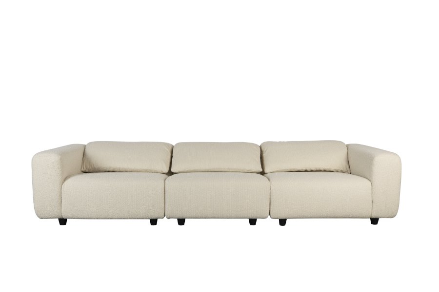 ZUIVER Wings 4,5-manns sofa - naturlig polyester og tre