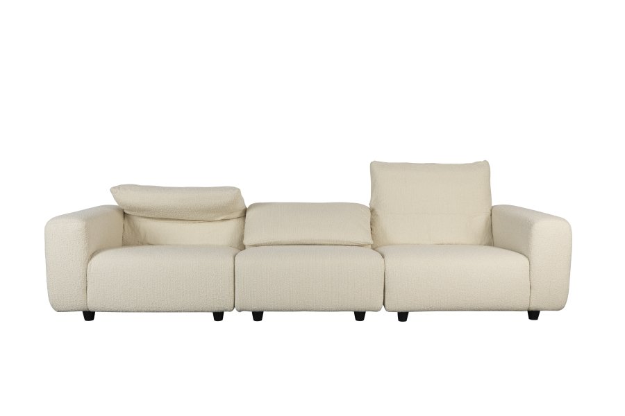 ZUIVER Wings 4,5-manns sofa - naturlig polyester og tre